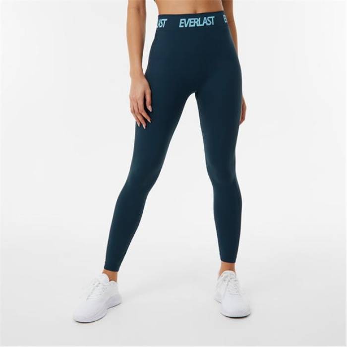 Everlast 【 Seamless Logo Leggings Womens Women 】 ロゴ レギンス・タイツ レディース スポーツ アウトドア ヨガ ピラティス ウェア パンツ レディース