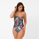 Be You 【 One Shoulder Swimsuit Women Tropical 】 水着 レディースファッション 水着 レディース