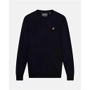 Lyle And Scott 【 Crew Neck Sweater Men Dark Navy 】 クルー トレーナー スポーツ アウトドア ゴルフ ウェア ...
