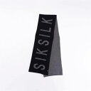 シックシルク Siksilk 【 Black Knitted Scarf Mens Unisex 】 黒色 ブラック スカーフ メンズ バッグ 小物 ブランド雑...