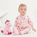 Hello World 【 Girls Unicorn Sleepsuit And Toy Set Baby Pink 】 キッズ ベビー マタニティ ベビーファッション インナー 下着 ボディスーツ pink ピンク(4)