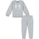 アンダーアーマー Under Armour 【 Armour Big Logo Set Infant Boys Kids Grey/White 】 ロゴ キッズ...