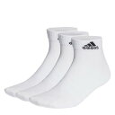 アディダス Adidas 【 Thin And Light 3Pk Ankle Socks Juniors Kids White/Black 】 ソックス・靴下...
