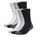 アディダス Adidas 【 Aeroready Crew 6 Pack Socks Junior Kids Gry/White/Black 】 クルー ソック...