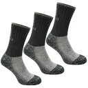 Karrimor 【 Heavyweight Boot Sock 3 Pack Ladies Women Black 】 ブーツ スポーツ アウトドア アウトド...