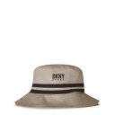ダナキャランニューヨーク Dkny 【 Logo Bucket Hat Men Bei-Cha 】 ロゴ バッグ 小物 ブランド雑貨 帽子 メンズ帽子 ハット ...
