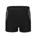 Slazenger 【 Splice Boxer Mens Men Black/Green 】 メンズ スポーツ アウトドア 水泳 競技水着 メンズ競技水着 メ...