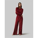 カルバンクライン Calvin Klein 【 L/S Sleep Set (Cotton Tee/Pant) Women 】 長袖・ロングスリーブ インナー ...