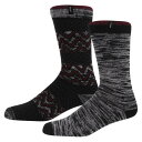 リー Lee 【 Boot Socks 2-Pack Mens Men Blk Zzgst/Jmrl 】 ブーツ ソックス・靴下 2個入 メンズ インナー 下着 ナイトウェア メンズ 靴下 レッグウェア 靴下 メンズ