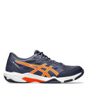 アシックス Asics 【 Gel-Rocket 11 Badminton Trainers Mens Men Indigo F/Orange 】 シューズ ス...