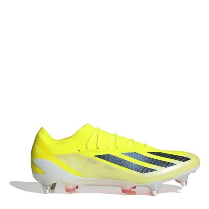 アディダス Adidas 【 X Crazyfast Elite Soft Ground Football Boots Men Yellow/Blk/Wht 】 エリート フットボール ブーツ スポーツ アウトドア サッカー フットサル サッカー シューズ スパイク メンズシューズ