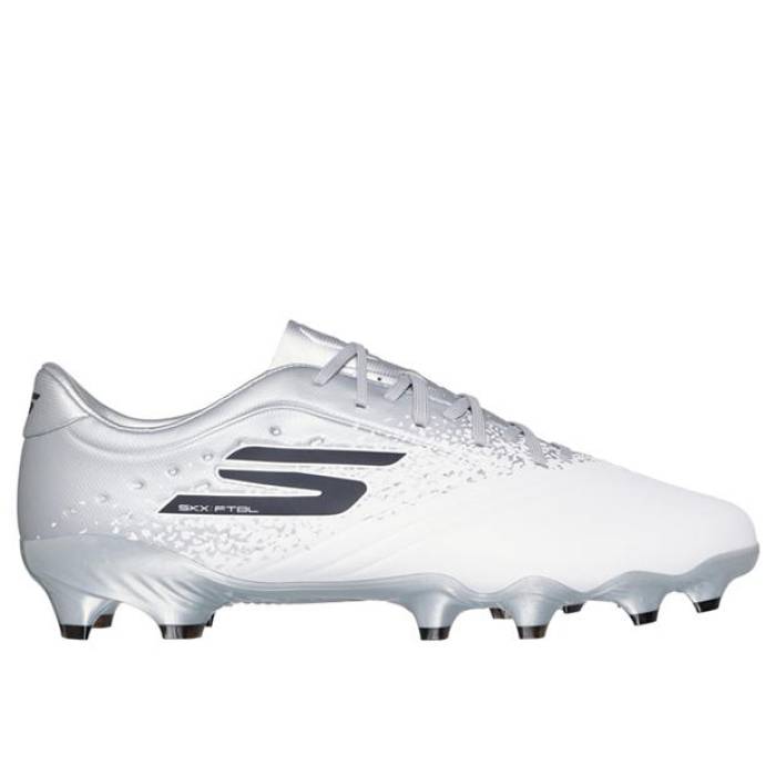 å㡼 Skechers  Razor Gold Firm Ground Football Boots Men White/Sil...