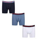 リーボック Reebok 【 Msptrubeal 3P Sn99 Men Blue/White/Navy 】 インナー 下着 ナイトウェア メンズ インナー 下着 ボクサーパンツ メンズ 青色 ブルー 白色 ホワイト 紺色 ネイビー