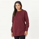 Be You 【 You Longline Sweat Women Burgundy 】 Sweat スウェット レディースファッション トップス スウェット ...