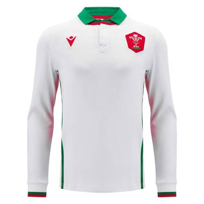 Macron 【 Welsh Rugby Union Long Sleeve Away Shirt 2024 Adults Men 】 ラグビー Union ユニオン Sleeve スリーブ スポーツ アウトドア ラグビー ウェア シャツ メンズ