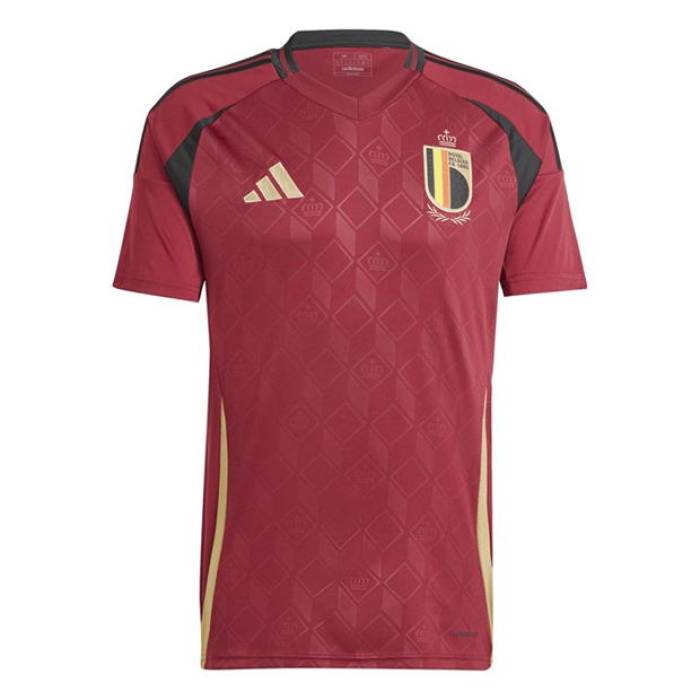 アディダス Adidas 【 Belgium Home Shirt 2024 Adults Men Burgendy 】 スポーツ アウトドア サッカー フット...