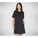 スケッチャーズ Skechers 【 Short Sleeve Dress Knit Jersey Womens Women 】 Sleeve スリーブ ドレス...