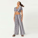 Be You 【 Crop Top And Trouser Co-Ord Set Womens Women Black 】 Crop クロップ レディース レデ...