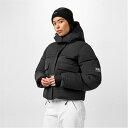 ジャック ウィルス Jack Wills 【 Cropped Puffer Jacket Women Black 】 Jacket ジャケット スポーツ アウト...