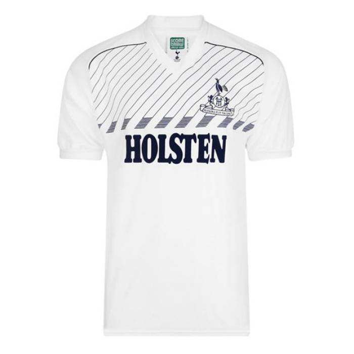 Score Draw 【 Tottenham Hotspur '86 Home Shirt Adults Men White 】 スポーツ アウトドア サッカー...