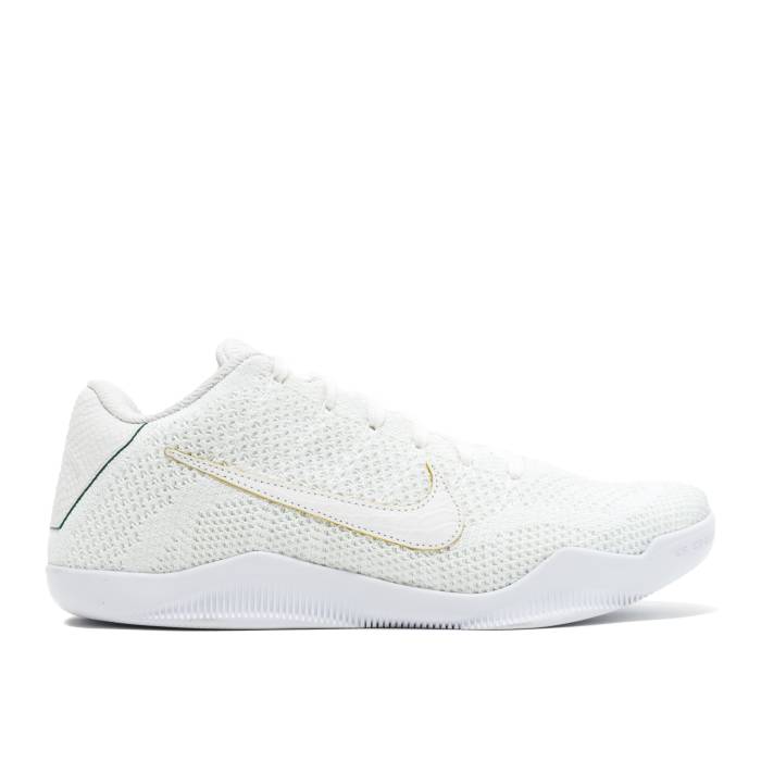 ʥ Nike  Kobe 11 Elite Low Premium 'Brazil' Men White/White-Hyber Cobalt  Kob...