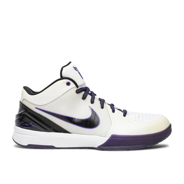 ʥ Nike  Zoom Kobe 4 'Inline' Men White/Black-Varsity Purple   Kobe ӡ ...