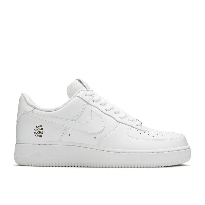 ナイキ Nike 【 Anti Social Social Club X Air Force 1 Low Men White/White 】 クラブ 靴 メンズ...