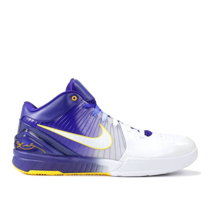 ナイキ Nike 【 Zoom Kobe 4 'Lakers Home' Men White/White-Concord-Midwest Gold 】 ズーム ...