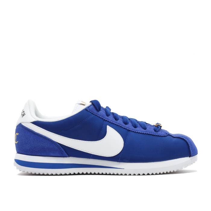 ナイキ Nike 【 Cortez Basic Nylon 'Long Beach' Men Royal Blue/White-Metallic Gold 】 ...