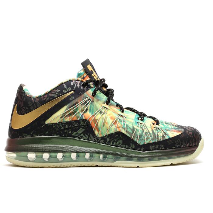 ナイキ Nike 【 Lebron 10 Low P.s Elite 'Championship Pack' Men Green/Blk-Gold 】 Lebr...