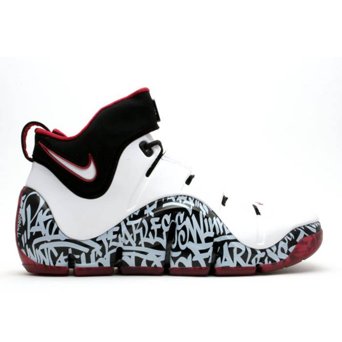 ʥ Nike  Zoom Lebron 4 'Graffiti' 2006 Men White/Black-Red   Lebron ֥ ...