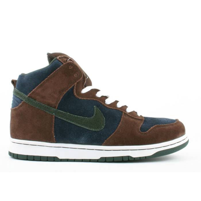 ʥ Nike  Dunk High Pro Sb 'Paul Brown' Men Obsidian/Outdoor Green-Paul Brown ...