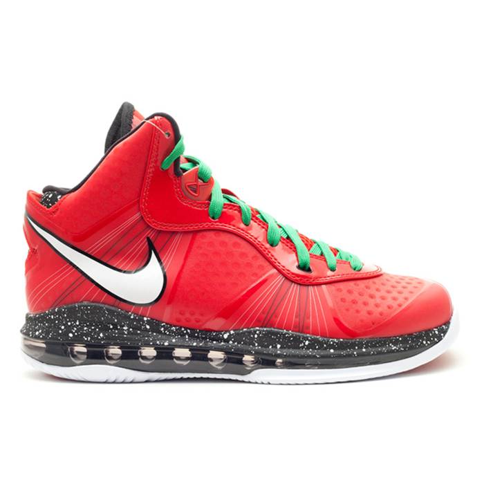 ʥ Nike  Lebron 8 V/2 Gs 'Christmas' Youth Sport Red/White-Blk-Vctry...