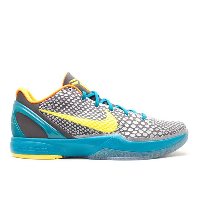 ナイキ Nike 【 Zoom Kobe 6 'Helicopter' Men Dark Grey/Glass Blue/Vibrant Yellow/Chrome 】 ズーム..