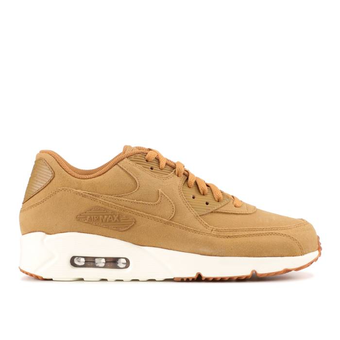 ナイキ Nike 【 Air Max 90 Ultra 2.0 Leather 'Wheat' Men Flax/Flax-Outdoor Green-Gum 】 マックス ultra ウルトラ レザー 靴 メンズ靴 スニーカー メンズ