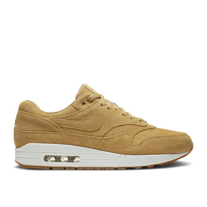 ナイキ Nike 【 Air Max 1 Premium 'Wheat' Men Flax/Flax/Gum Medium Brown 】 マックス Premium プレミアム 靴 メンズ靴 スニーカー メンズ 茶色 ブラウン