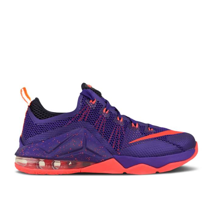 ʥ Nike  Lebron 12 Low Gs Youth Court Purple/Bright Crimson-Cave Purple-Laser ...