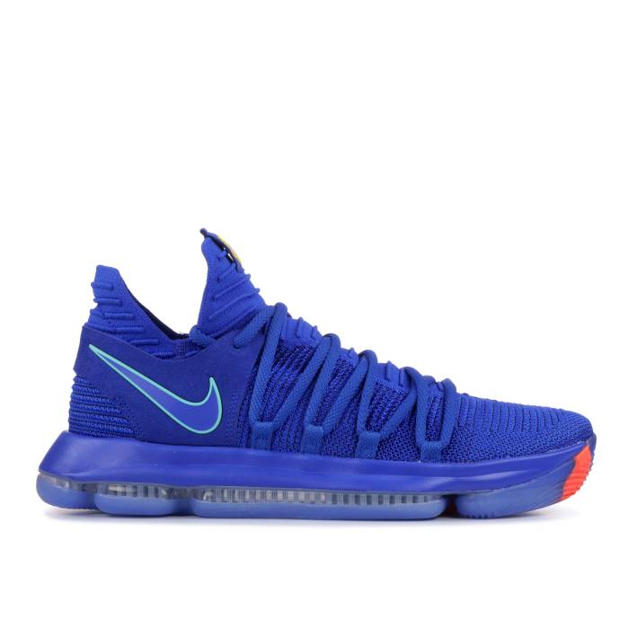 ナイキ Nike 【 Kd 10 'City Edition' Men Racer Blue/Light Menta-Black-Total Crimson 】 靴 メンズ靴 スニーカー メンズ 青色 ブルー クリムゾン