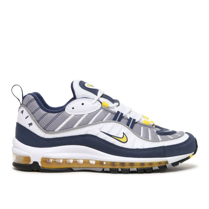 ナイキ Nike 【 Air Max 98 'Tour Yellow' 2018 Men Tour Yellow/Midnight Navy 】 マックス 靴 メンズ靴 スニーカー メンズ yellow 黄色・イエロー 紺色 ネイビー