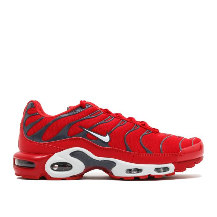 ナイキ Nike 【 Air Max Plus 'Red Pure Platinum' Men University Red/Pure Platinum 】 マ...
