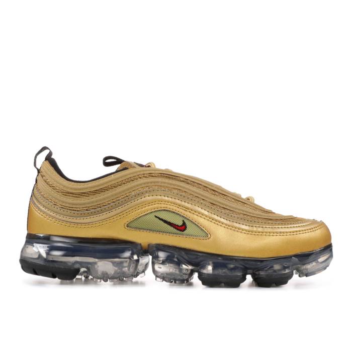 楽天スニケスナイキ Nike 【 Air Vapormax 97 Gs 'Metallic Gold' Youth Metallic Gold/Varsity Red 】 キッズ ベビー マタニティ キッズファッション 靴 スニーカー ジュニア キッズ ゴールド Red 赤・レッド