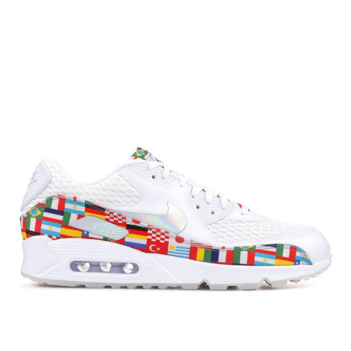 ナイキ Nike 【 Air Max 90 'International Flag' Men White/Multi-Color 】 マックス 靴 メンズ靴 ス..