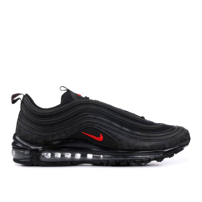 ナイキ Nike 【 Air Max 97 'Black' Men Black/University Red-Black 】 マックス 靴 メンズ靴 スニーカー メンズ 黒色 ブラック