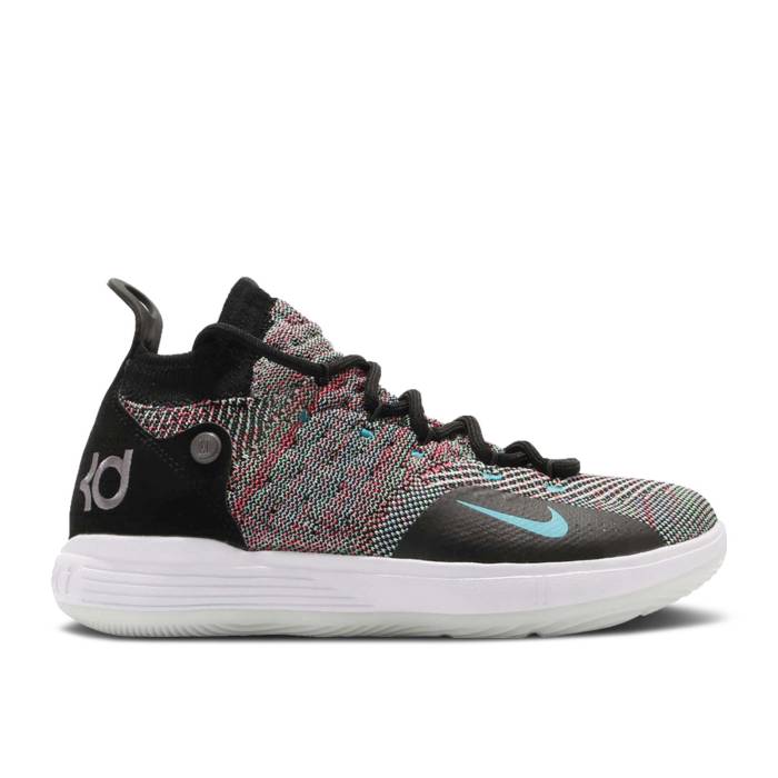 ナイキ Nike 【 Zoom Kd 11 Gs 'Multi Color' Youth Black/Chlorine Blue 】 ズーム キッズ ベビー マタニティ キッズファッション 靴 スニーカー ジュニア キッズ 黒色 ブラック 青色 ブルー