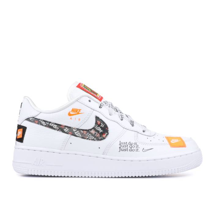 楽天スニケスナイキ Nike 【 Air Force 1 Low '07 Prm Gs 'Just Do It' Youth White/White-Black-Total Orange 】 キッズ ベビー マタニティ キッズファッション 靴 スニーカー ジュニア キッズ 白色 ホワイト orange 橙・オレンジ
