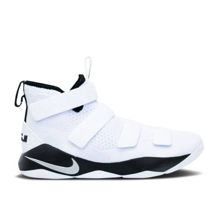 ナイキ Nike 【 Lebron Soldier 11 Tb Promo 'White' Men White/Metallic Silver-Black 】 ...