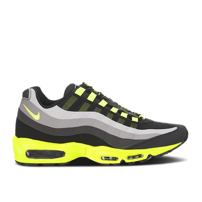 ナイキ Nike 【 Air Max 95 'No Sew - Volt' Men Black/Volt-Dark Charcoal-Midnight Fog 】 マックス 靴 メンズ靴 スニーカー メンズ 黒色 ブラック