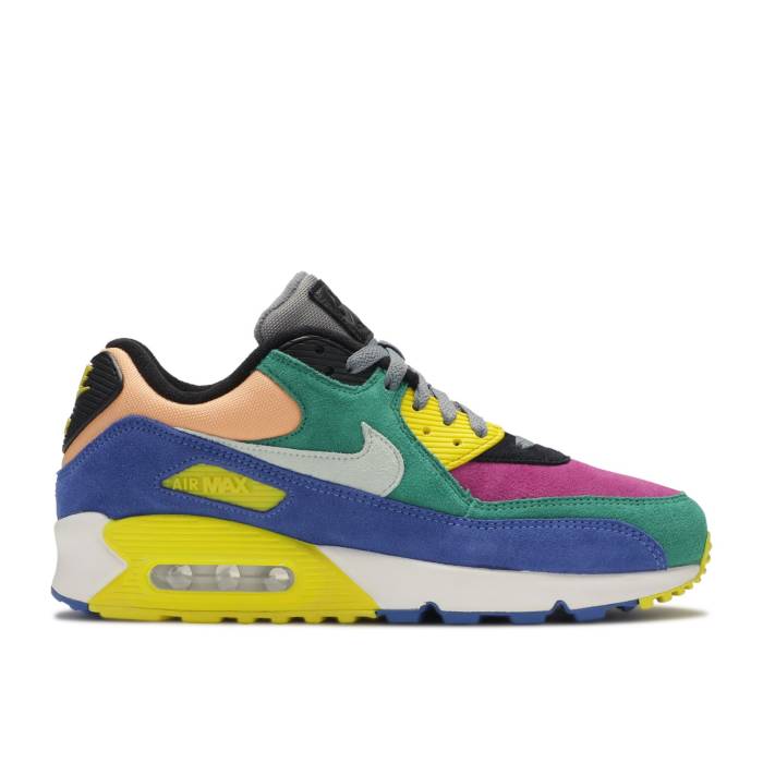 ナイキ Nike 【 Air Max 90 Qs 'Viotech 2.0' Men Lucid Green/Barely Grey-Game Royal 】 マックス 靴 メンズ靴 スニーカー メンズ green 緑・グリーン