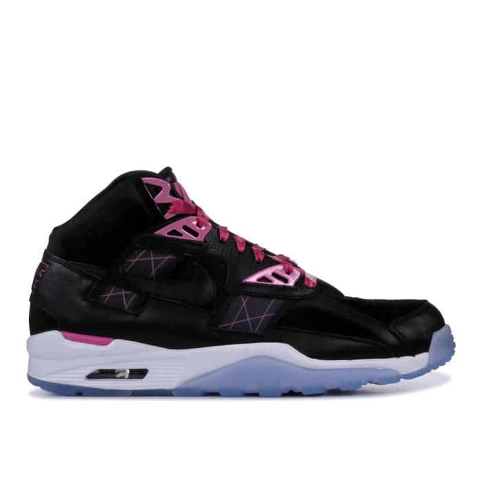 ナイキ Nike 【 Air Trainer Sc High Qs 'Breast Cancer Awareness' Men Black/Black/Pink...
