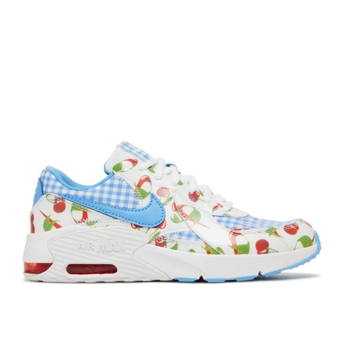 ナイキ Nike 【 Air Max Excee Gs 'Cherry' Youth White/White/University Blue/Track Red 】 マックス キッズ ベビー マタニティ キッズファッション 靴 スニーカー ジュニア キッズ 白色 ホワイト 青色 ブルー ト